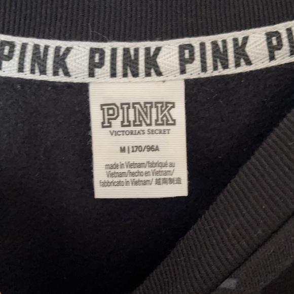 PINK size large black with PINK lettering throughout  shirt w/ dog logo - Picture 2 of 2